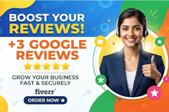 3 permanent 5 star google reviews lifetime guaranteed