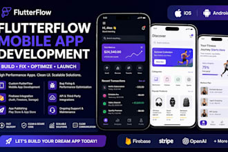 build flutterflow mobile app development, fix flutter flow app bug developer