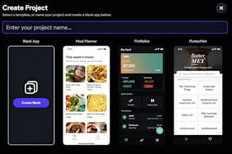 develop flutterflow mobile app, firebase, custom widgets and api