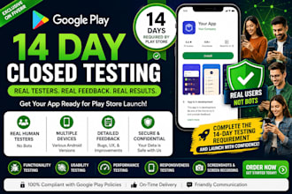 provide android app testers fro QA and feedback and testing