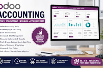 do odoo accounting setup bookkeeping reconciliation reports