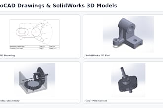 create 3d solidworks models for mechanical parts