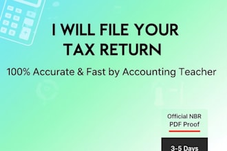 prepare and file your bangladesh nbr tax return