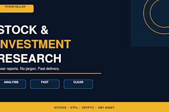 research any stock and write a clear investment summary