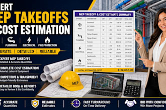 be your expert mep estimator for takeoff cost estimation
