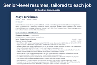 write a tailored resume and cover letter from a hiring managers view