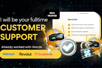 provide customer support, email support and live chat support