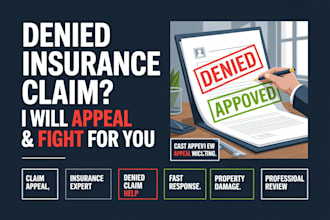 appeal your denied home insurance claim for damage or disaster loss