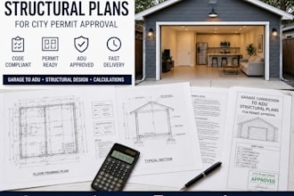 design garage conversion plans for adu permit approval
