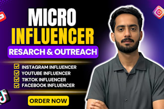 do micro influencer research and outreach for influencer marketing