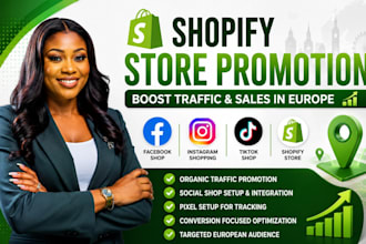 promote europe shopify store marketing boost ecommerce sales with tiktok shop