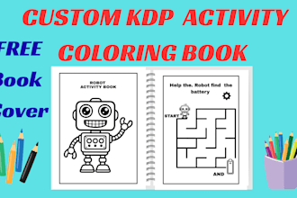 unique design custom kids KDP activity books