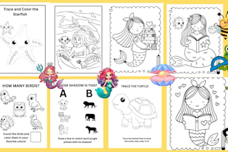 create professional custom KDP activity and coloring books