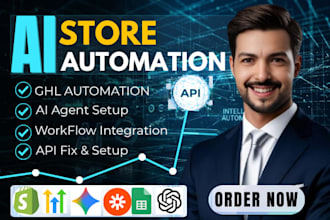 setup wix ecommerce email ai automation chatbot zapier make n8n API integration