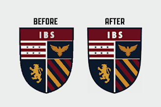 vectorize, redraw or fix your logo for professional production
