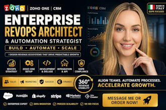 be your enterprise zoho revops architect, automation strategist hubspot expert