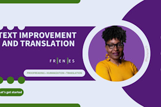 improve and translate your texts