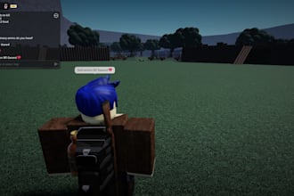 play a roblox game of your pick to grind or anything
