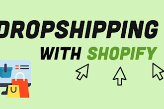 create a profitable shopify website, dropshipping store