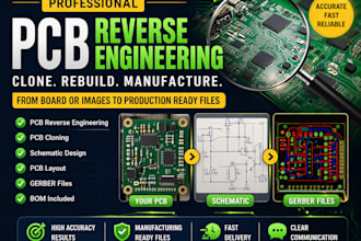 do pcb reverse engineering, pcb cloning, pcb design, pcb layout schematic design