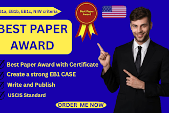 write and publish best paper award for eb1a, eb1b, eb1c, eb1
