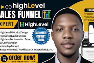 setup and manage gohighlevel website, emails SMS automation sales funnel expert