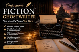 fiction book ghostwrite your thriller books and ebook