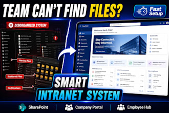 build sharepoint intranet, company portal, sharepoint hub, intranet website