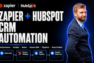do zapier hubspot woocommerce airtable notion kommo CRM pipedrive komo chatbot