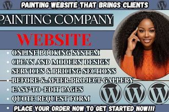 painting company website home service website painter website contractor website