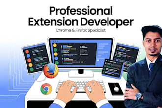 create custom chrome extension, firefox extension and web automation tool