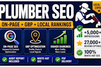 do SEO for plumber website to rank on local search and maps
