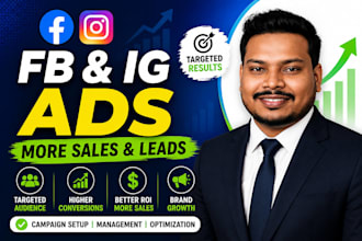 run facebook and instagram ads for sales and leads