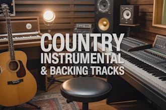 create a professional country instrumental and backing track ready for vocals