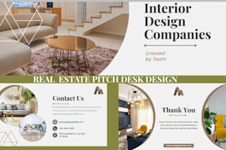 design real estate pitch deck , investment slides, investor deck, buyer guide