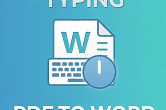 do fast and accurate ms word typing and data entry