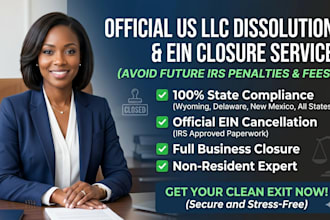 dissolve US llc terminate corporation close ein with the irs