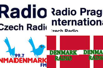 promote and advertise your music on czech and denmark radio