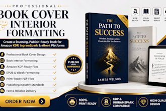 design professionally typeset book, design cover and format for publishing desig