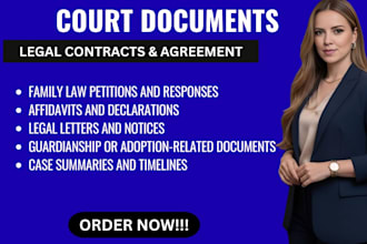 draft child custody, parenting time, and visitation documents