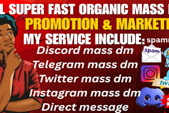 targeted discord mass dm campaign, telegram, twitter mass dms instagram dms