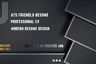 design ats friendly professional resume