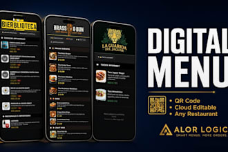create a digital qr menu for your restaurant or bar