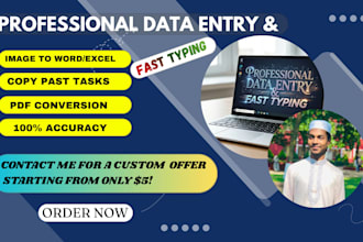 do professional data entry and fast manual typing