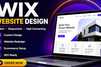 design wix website for small business with SEO and redesign