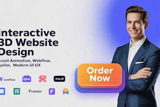 interactive 3d website spline scroll animation  storytelling website landingpage