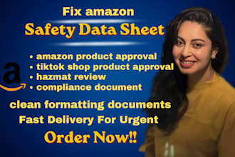 fix amazon variation listing compliance and safety data sheet
