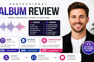 do professional album review honest album review and music feedback