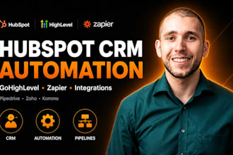 hubspot crm gohighlevel automation pipedrive zoho kommo crm zapier intregration