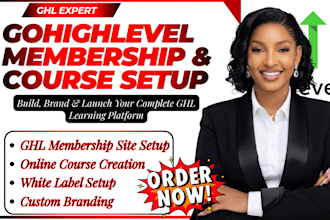 setup gohighlevel membership site online course ghl white label crm integration